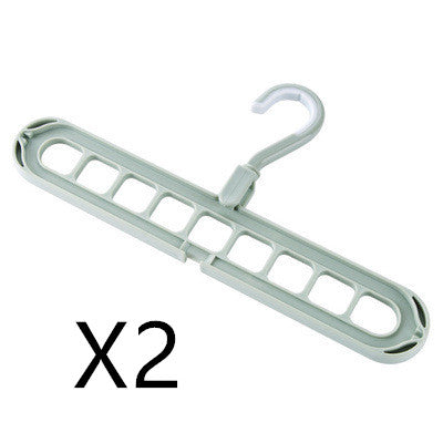 9-Hole Folding Clothes Hanger Organizer, hanger stacker, closet organizer and clothes hanger holder