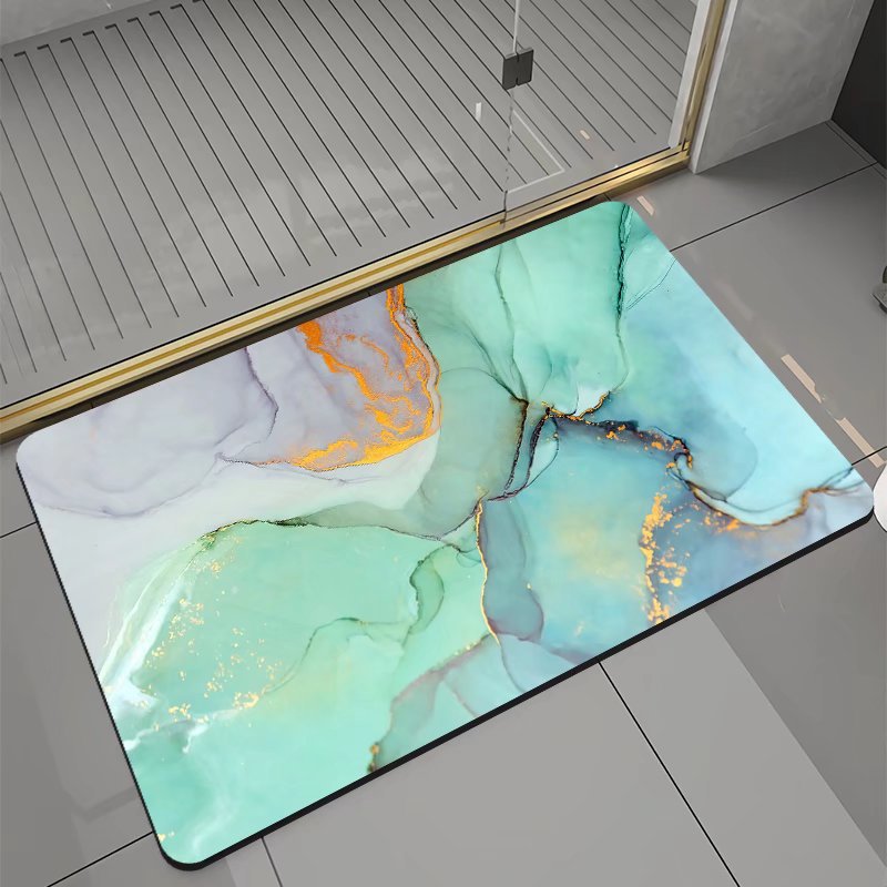 Geometric Bathroom Floor Mat, bath mat and bathroom rug
