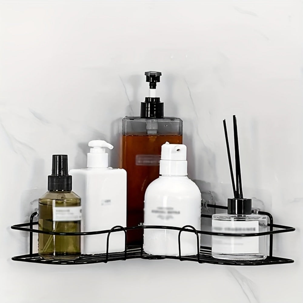 Wall-Mounted Shower Caddy, bathroom shelf and triangle storage rack