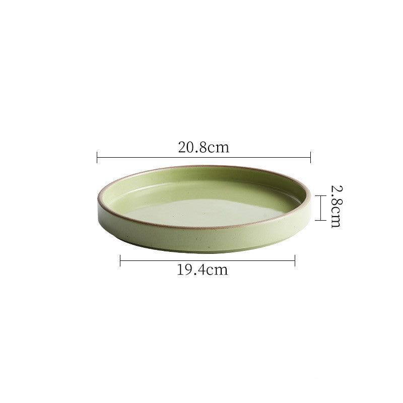 Solid-Color Ceramic Bowls and Plates, dinnerware, serving bowl and salad plate