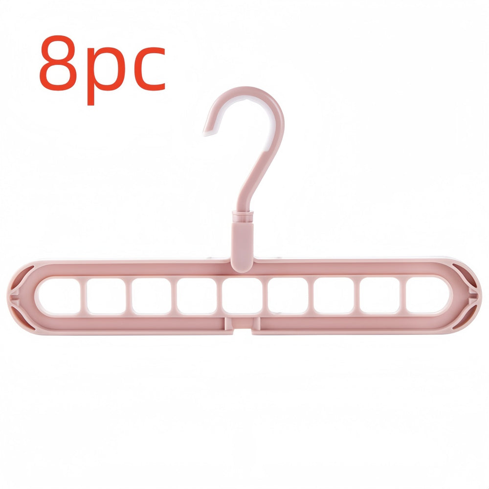 9-Hole Folding Clothes Hanger Organizer, hanger stacker, closet organizer and clothes hanger holder
