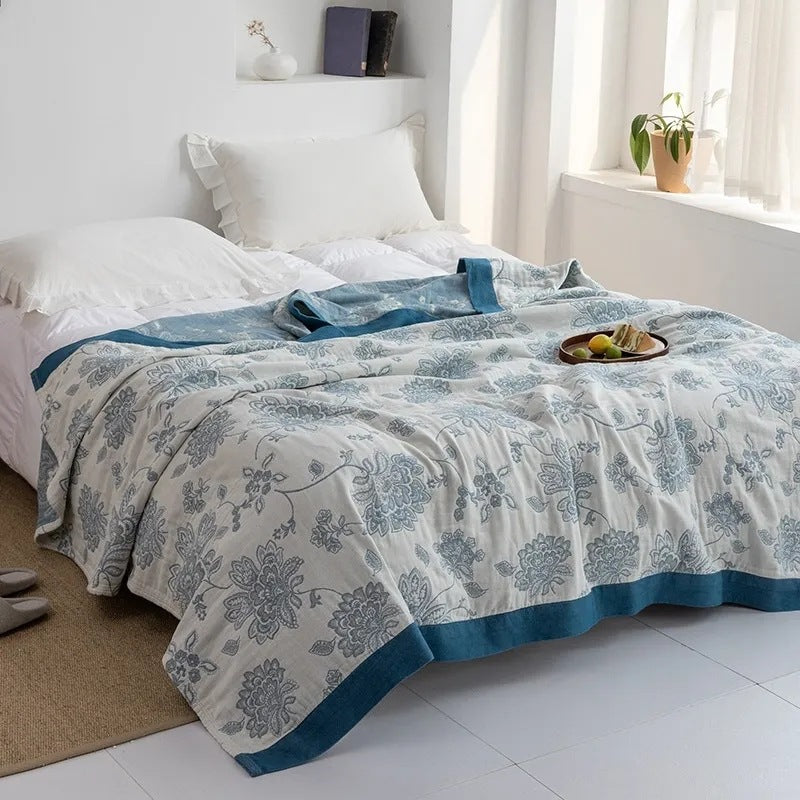 Cotton Gauze Bedspread Blanket, coverlet and gauze blanket
