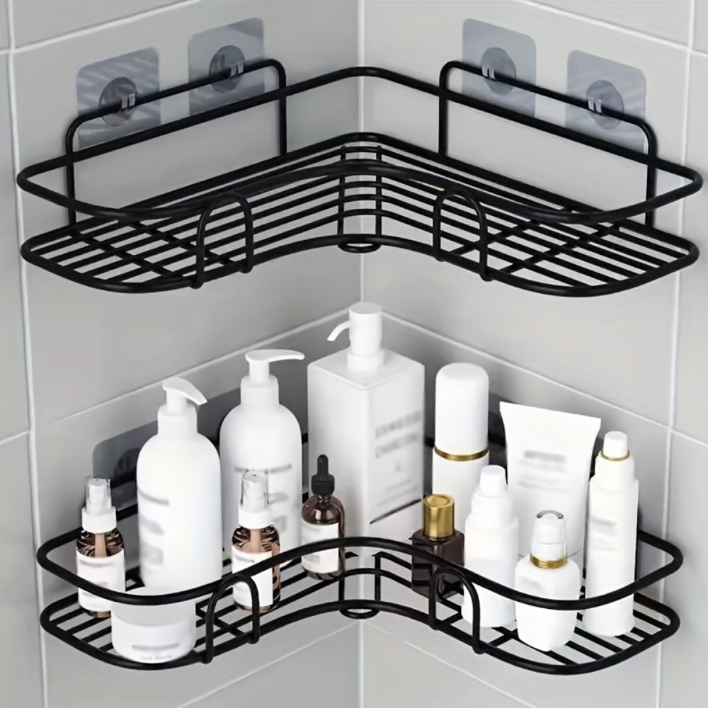 Wall-Mounted Shower Caddy, bathroom shelf and triangle storage rack