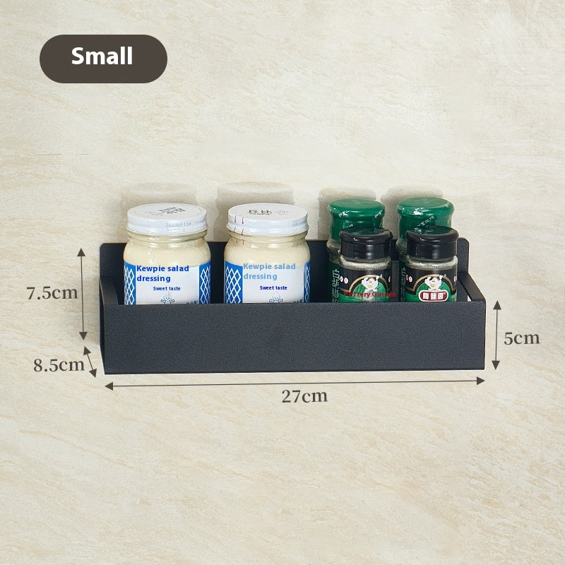 Carbon Steel Kitchen Storage Rack Options, spice rack, seasoning shelf and kitchen organizer