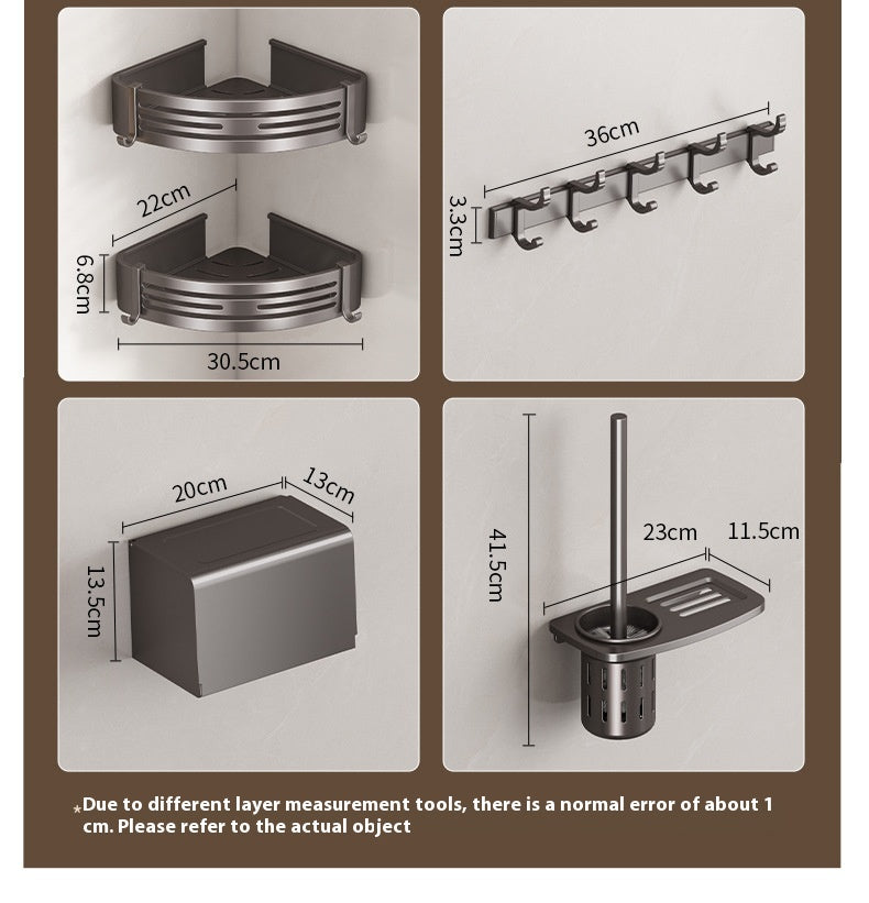 Gun Gray Bathroom Towel Rack and Accessory Options, towel bar, bathroom shelf and towel holder