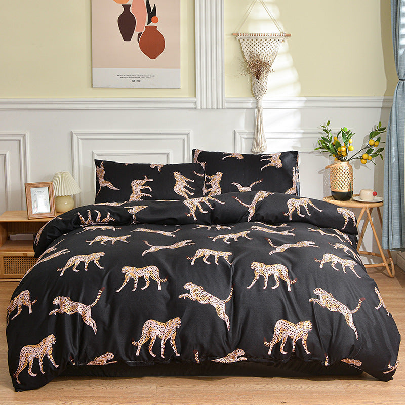 Geometric Brushed Duvet Cover, comforter cover and quilt cover