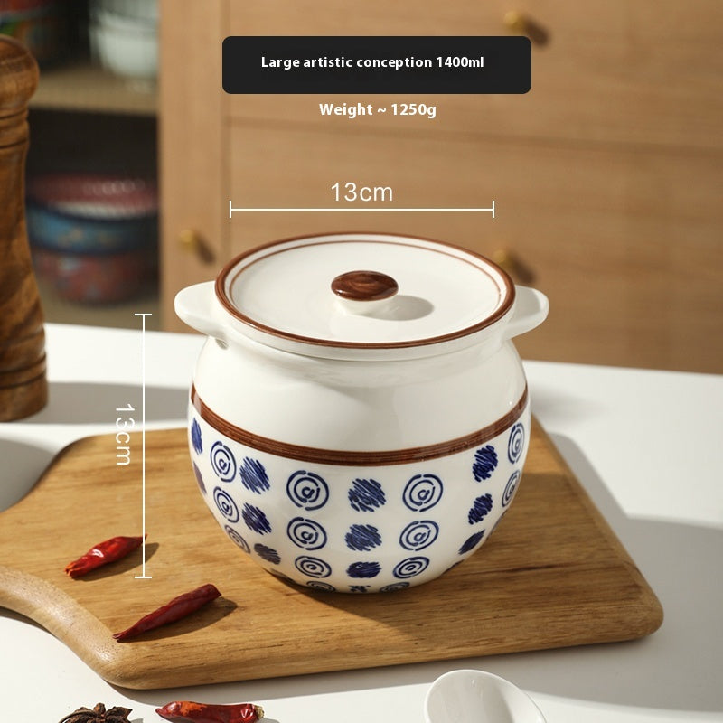 Ceramic Kitchen Seasoning Jar with Lid, spice jar, canister and condiment jar