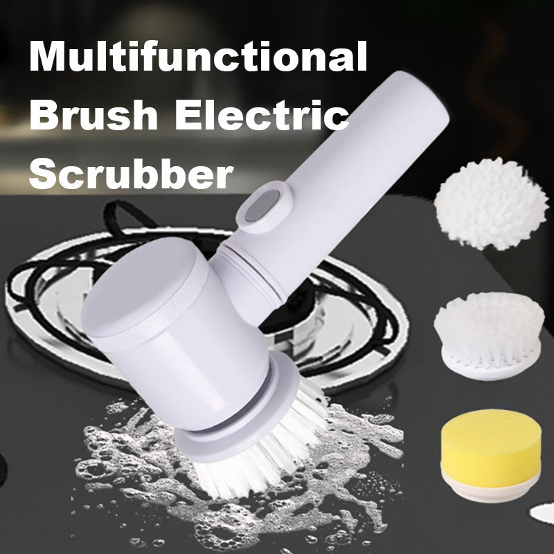 Electric Kitchen Cleaning Brush and Head Options, electric scrubber and kitchen brush