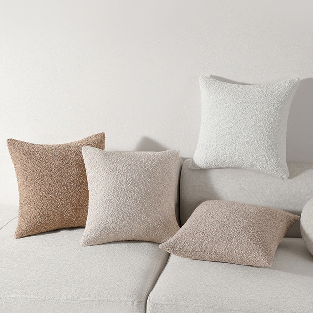 Solid-Color Chenille Pillow Cover, throw pillow cover, cushion cover and chenille pillowcase