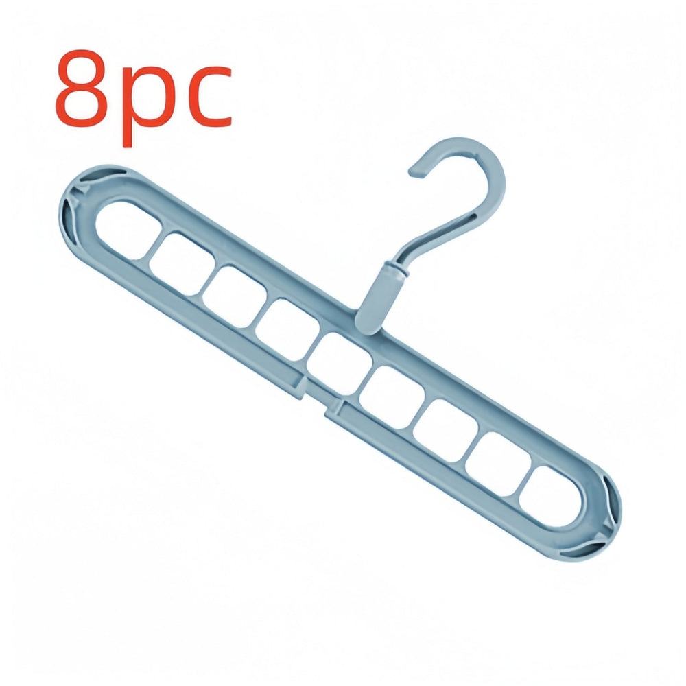 9-Hole Folding Clothes Hanger Organizer, hanger stacker, closet organizer and clothes hanger holder