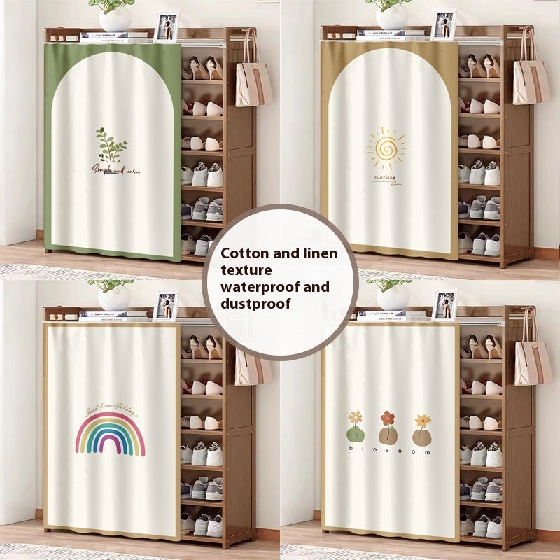 No-Drill Cabinet Cover Curtain, cabinet curtain, sink curtain and dust cover