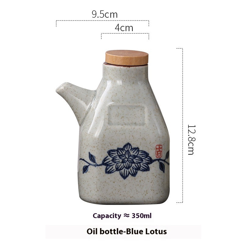 Decorative Ceramic Sauce and Oil Pot, sauce jar and condiment pot