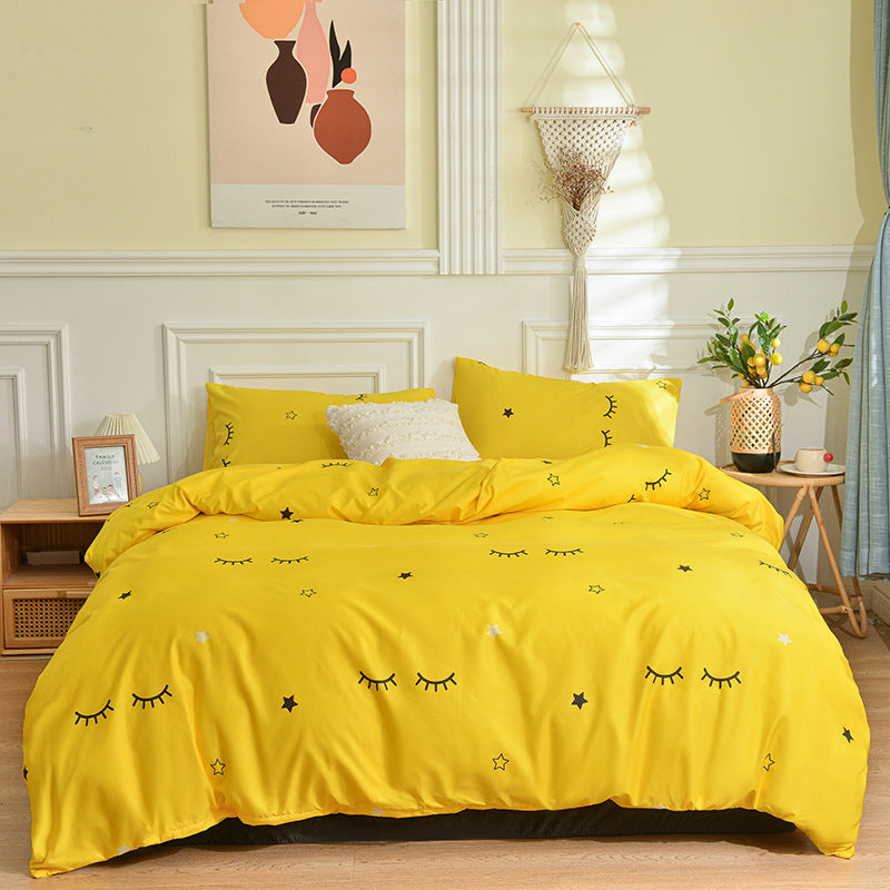 Geometric Brushed Duvet Cover, comforter cover and quilt cover