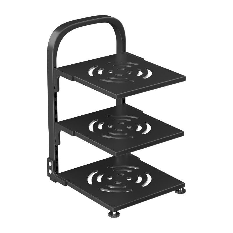 Carbon Steel Countertop Pot Rack, pot organizer, pan rack and cookware stand