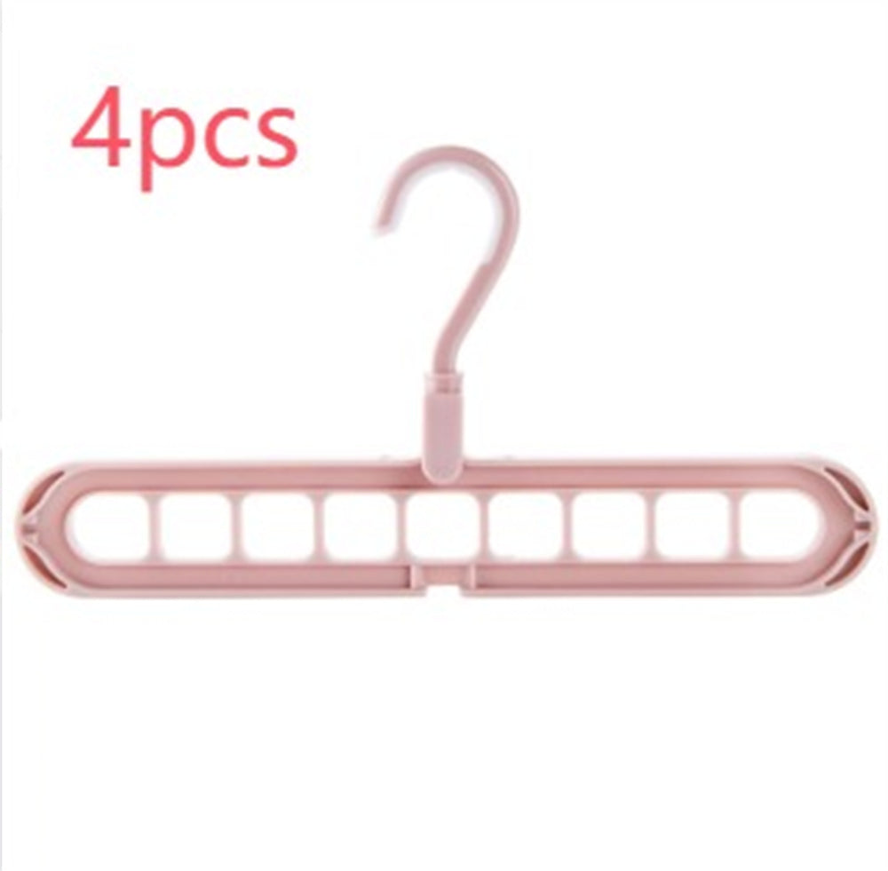 9-Hole Folding Clothes Hanger Organizer, hanger stacker, closet organizer and clothes hanger holder
