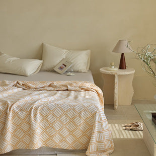 Waffle-Texture Sofa Throw Blanket, sofa blanket and waffle blanket