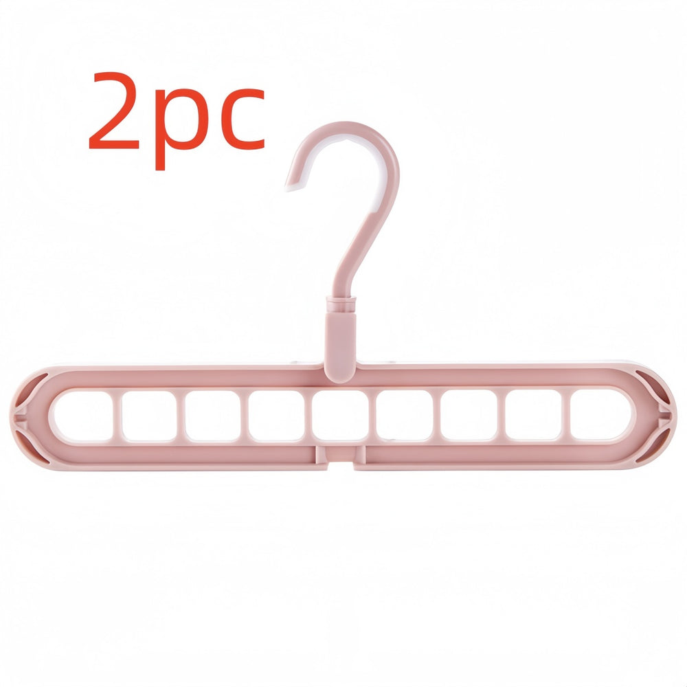 9-Hole Folding Clothes Hanger Organizer, hanger stacker, closet organizer and clothes hanger holder
