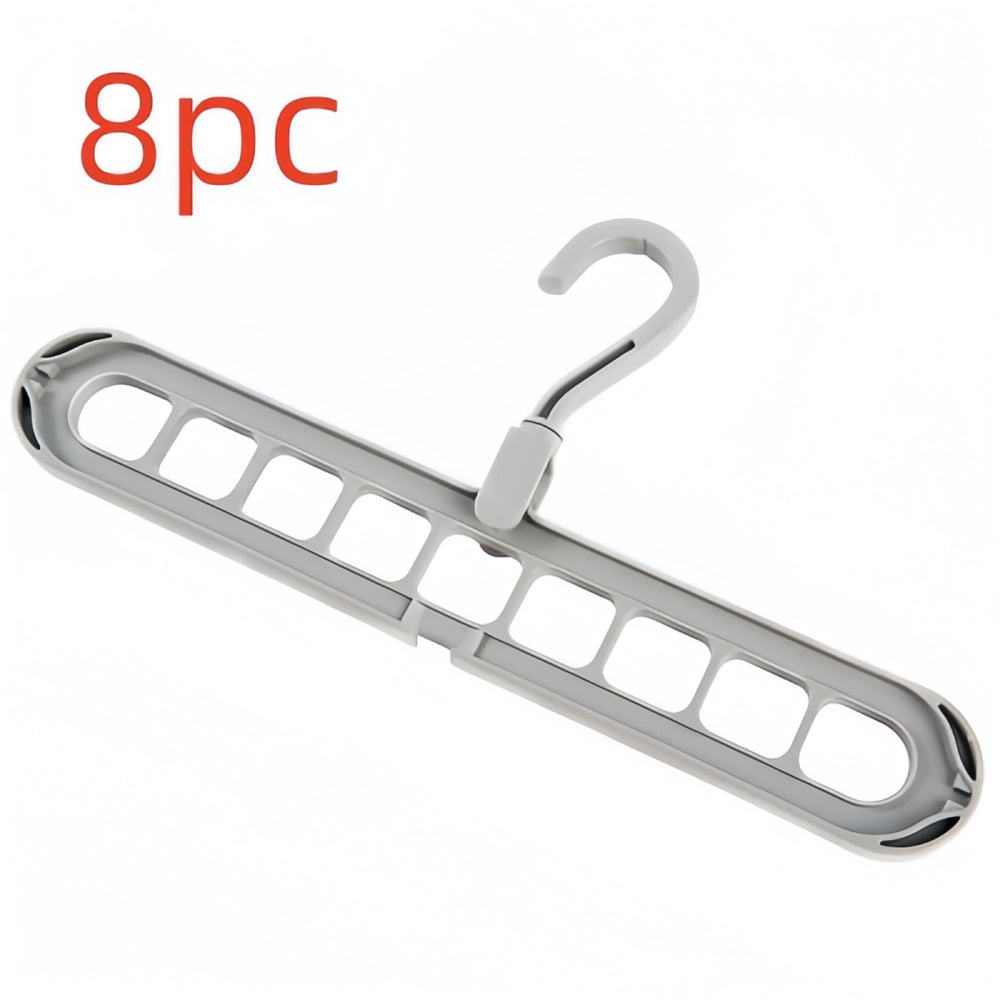 9-Hole Folding Clothes Hanger Organizer, hanger stacker, closet organizer and clothes hanger holder