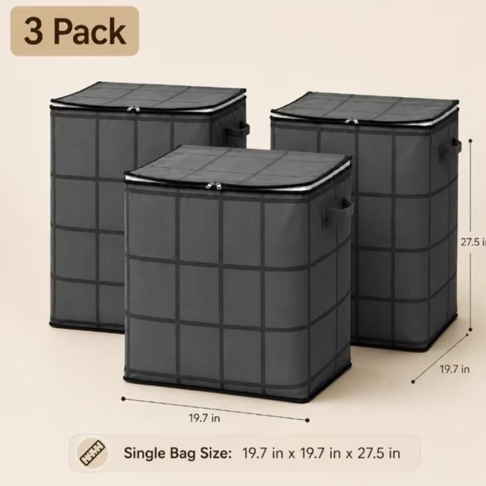 Zippered Clothes and Bedding Storage Bag, clothes storage bag, blanket bag and closet storage