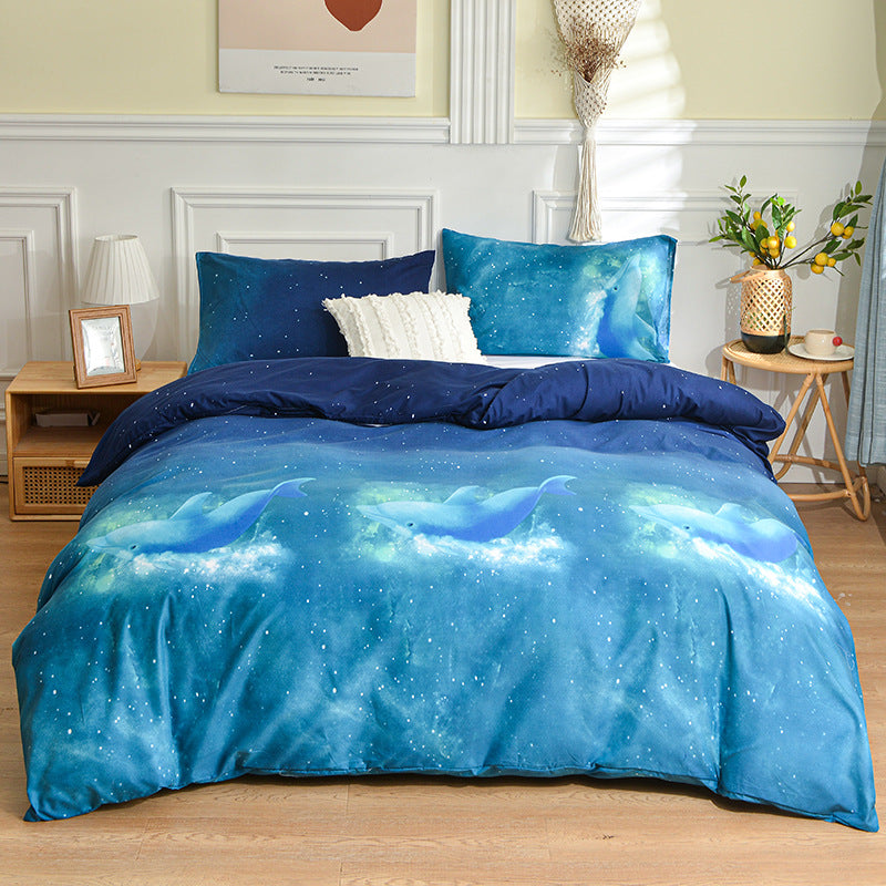 Geometric Brushed Duvet Cover, comforter cover and quilt cover