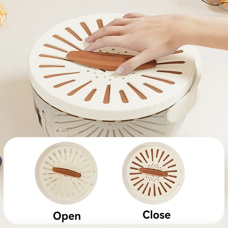 Fruit and Vegetable Drain Basket with Lid, colander, fruit basket and produce strainer