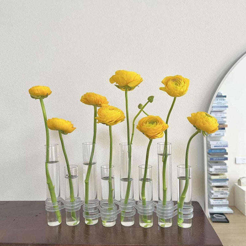 Hinged Glass Test-Tube Flower Vase, bud vase and test tube vase