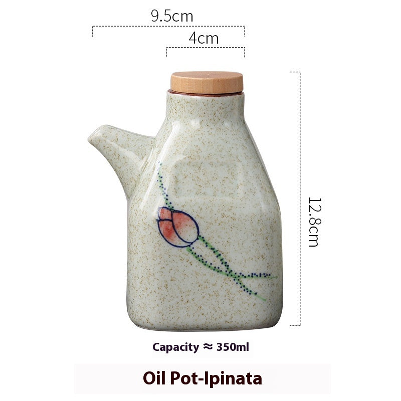Decorative Ceramic Sauce and Oil Pot, sauce jar and condiment pot