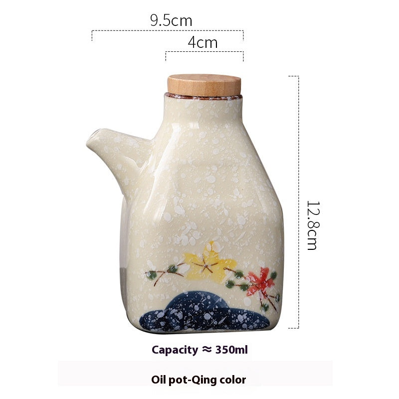 Decorative Ceramic Sauce and Oil Pot, sauce jar and condiment pot
