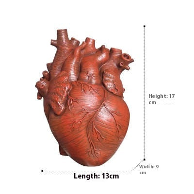 Resin Heart-Shaped Decorative Ornament, resin ornament, heart figurine and shelf decor