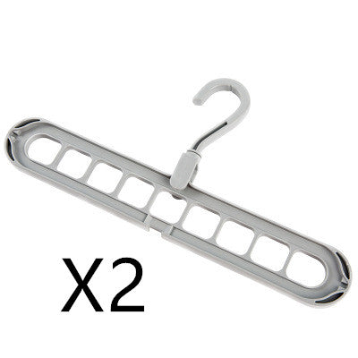 9-Hole Folding Clothes Hanger Organizer, hanger stacker, closet organizer and clothes hanger holder