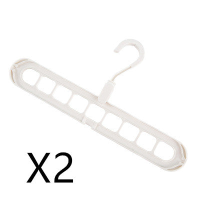 9-Hole Folding Clothes Hanger Organizer, hanger stacker, closet organizer and clothes hanger holder