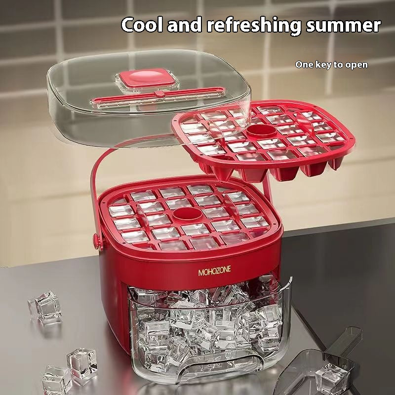 Press-Release Ice Cube Tray and Storage Options, ice tray and ice cube mold