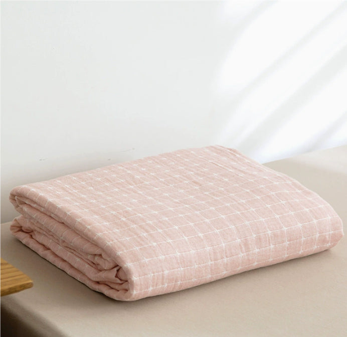 Cotton Gauze Bedspread Blanket, coverlet and gauze blanket