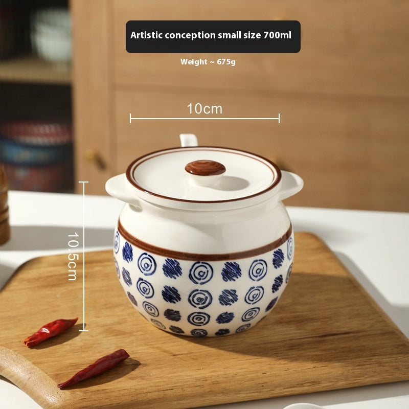 Ceramic Kitchen Seasoning Jar with Lid, spice jar, canister and condiment jar