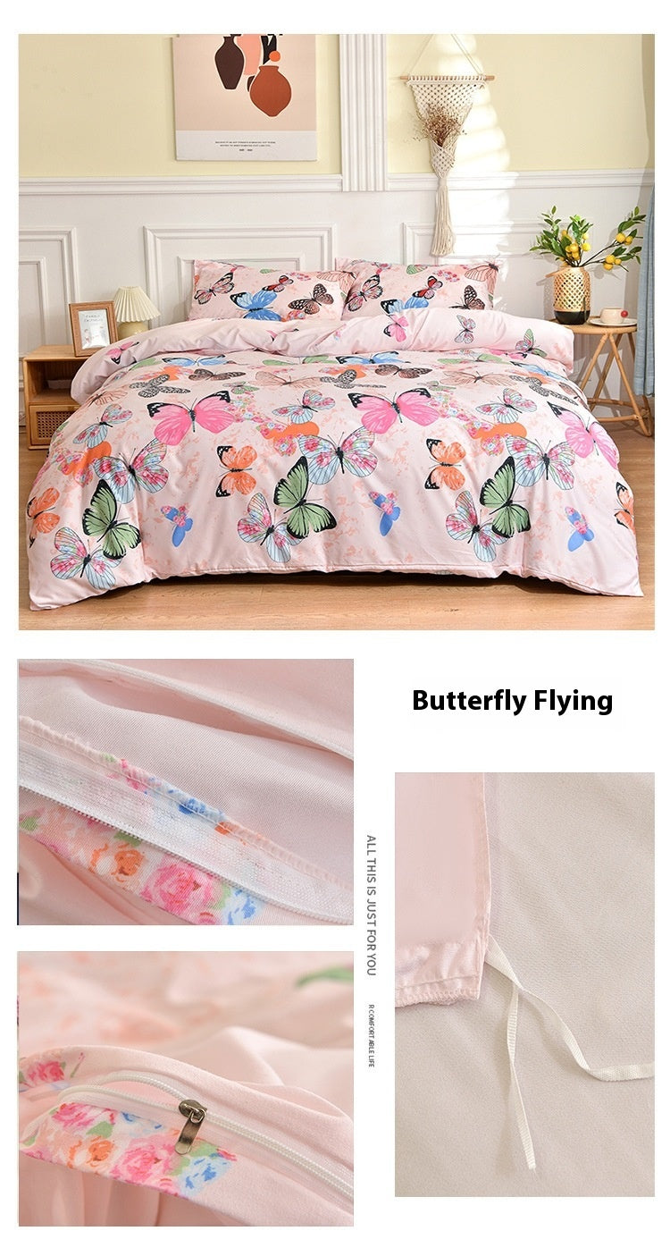 Geometric Brushed Duvet Cover, comforter cover and quilt cover