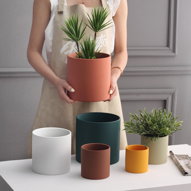 Ceramic Plant Pots with Drainage Hole, flower pot and planter