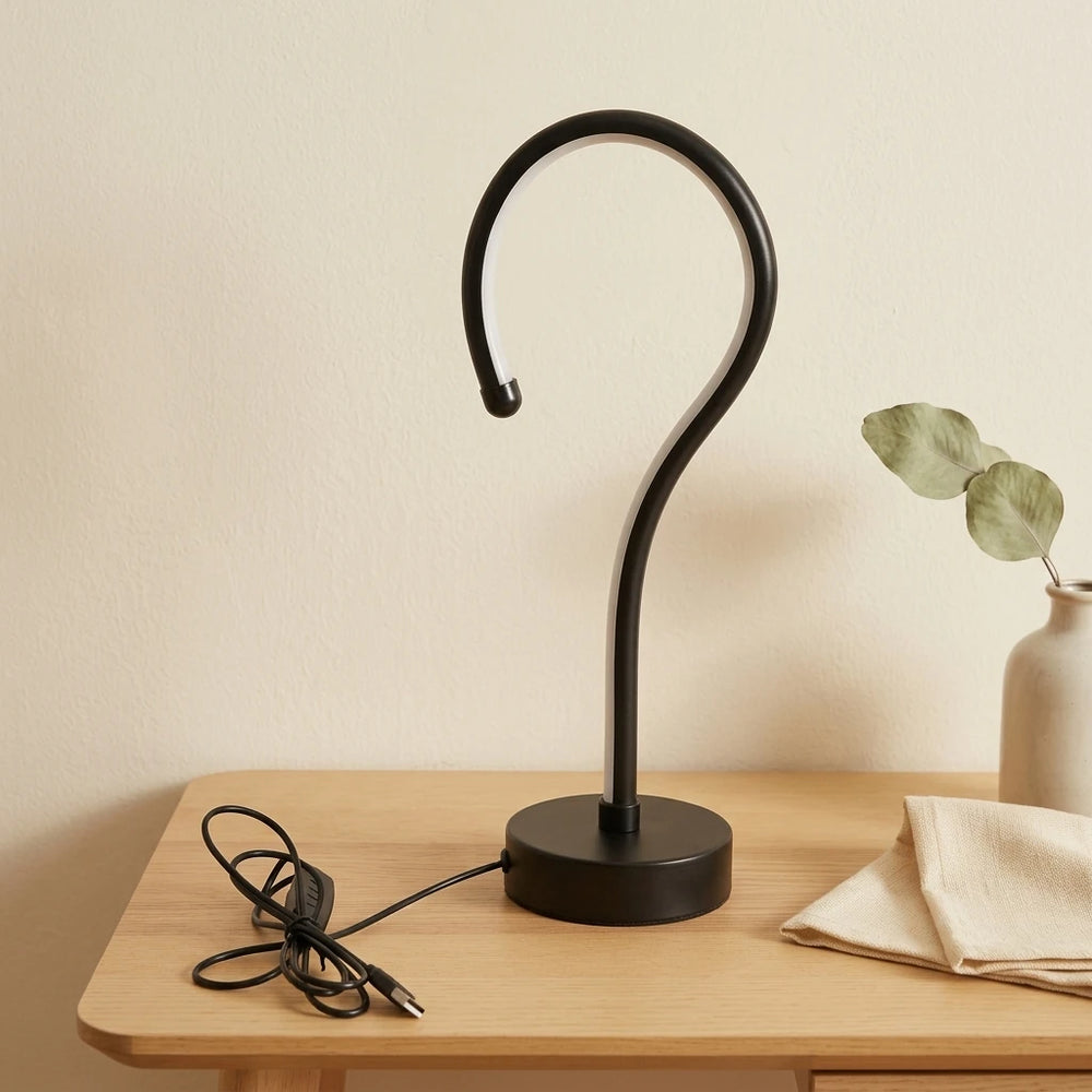 Question Mark Desk Lamp, USB table lamp and bedside lamp