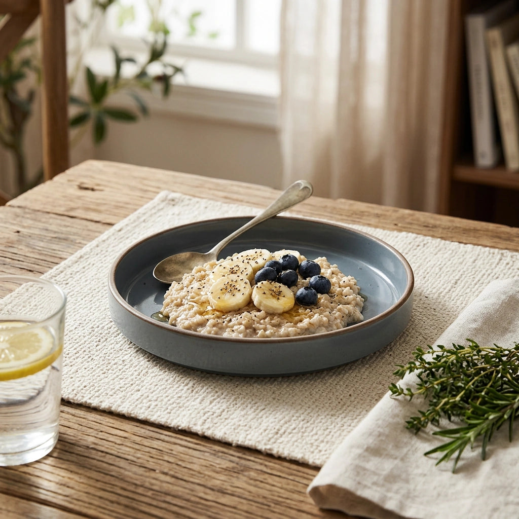 Household Tableware Solid Color Ceramic Bowl — Grey-8inches in a home setting; styling props not included. [fastbatch-12]