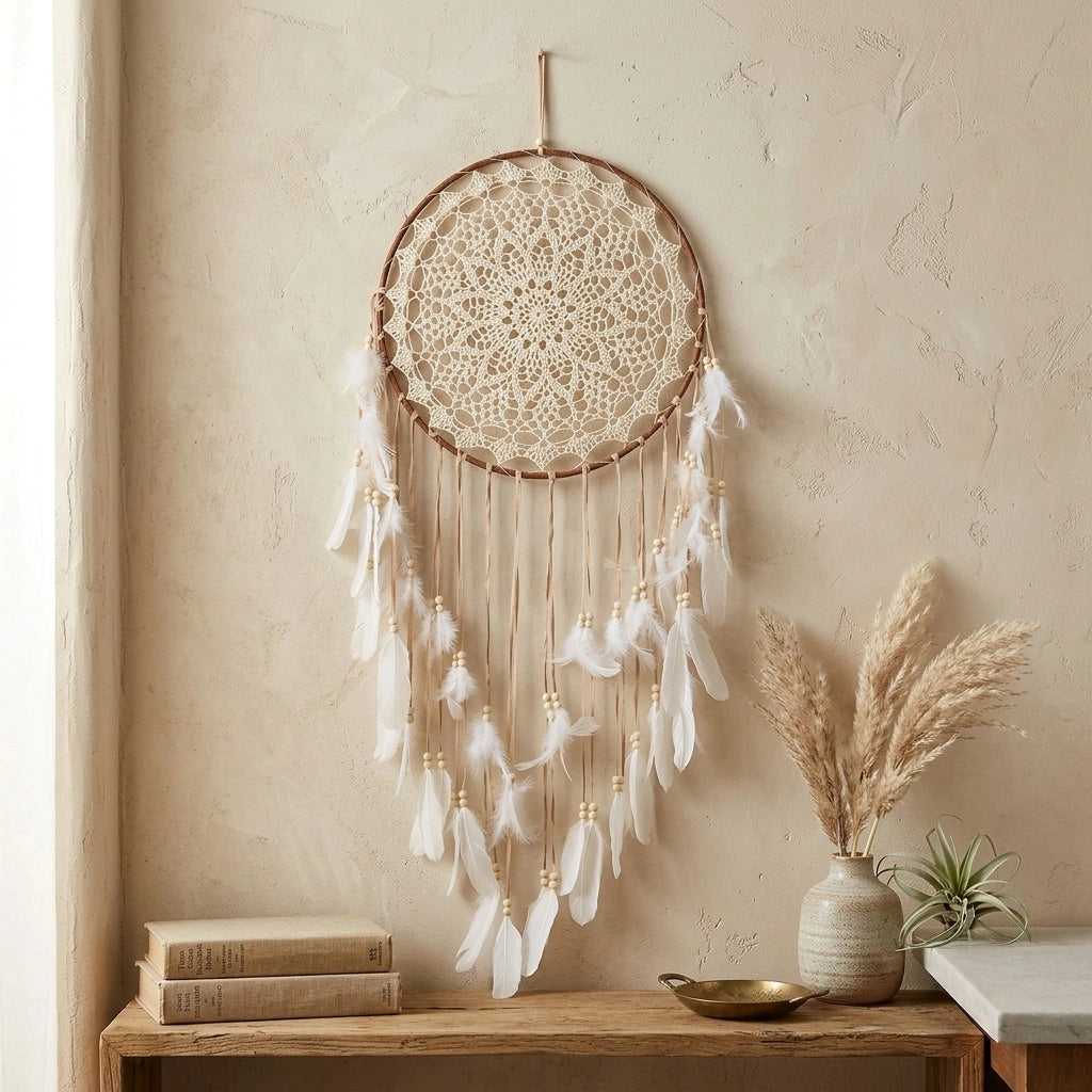 Bohemian Home Decor Dreamcatcher Room Decorative Hangings — MS9141B in a home setting; styling props not included. [fastbatch-146]