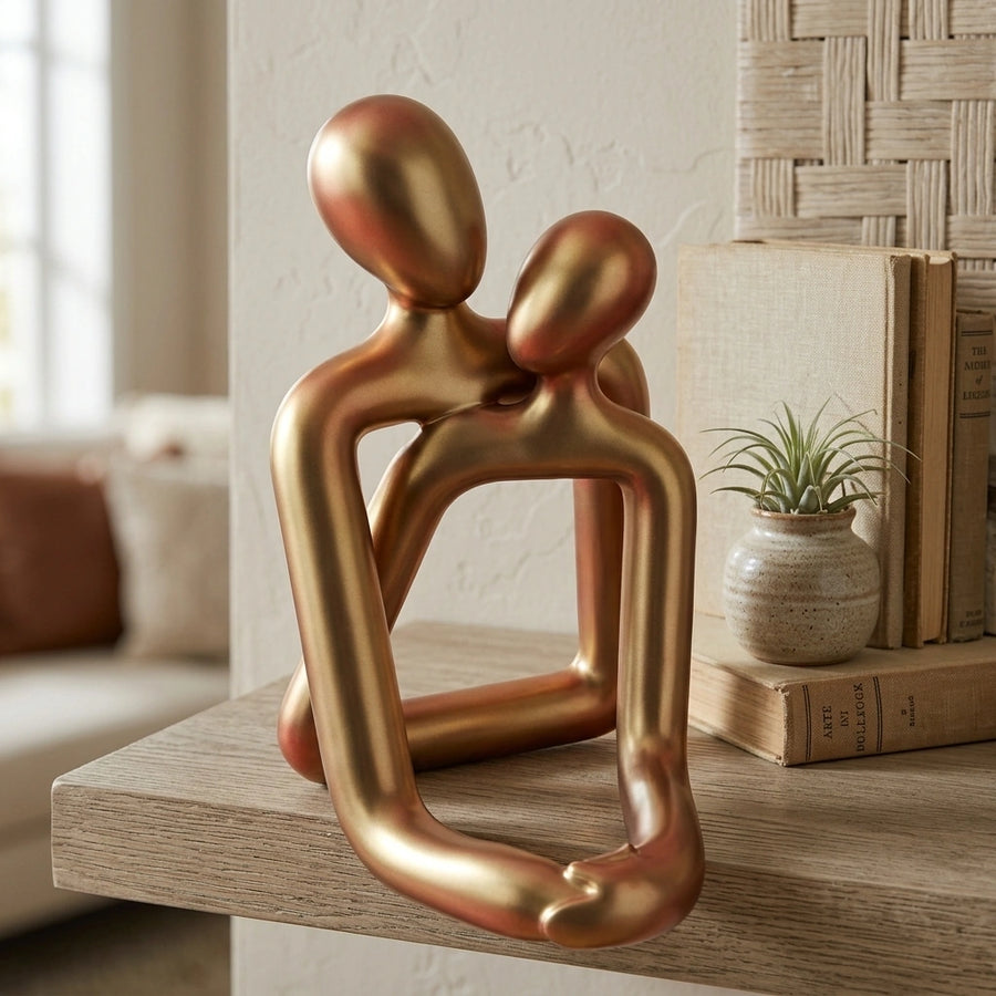 Couple Resin Sculpture for Home Decor, couple statue, resin figurine and shelf decor