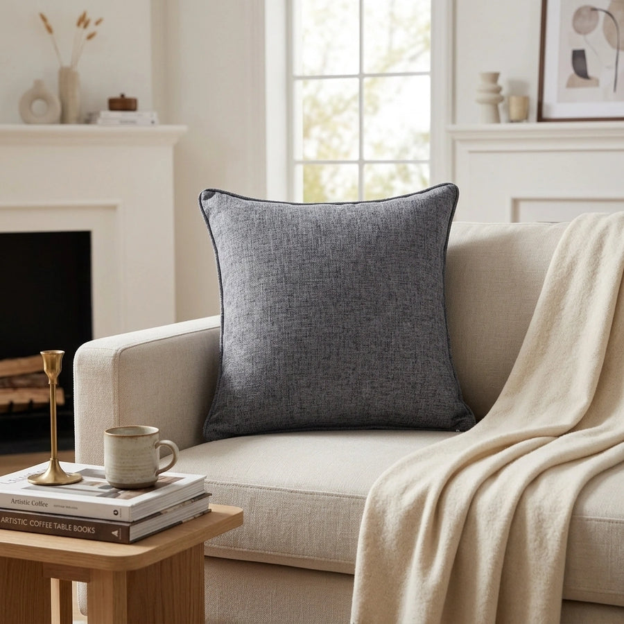 Solid-Color Sofa Cushion Cover 45 x 45cm, throw pillow cover, cushion case and sofa pillowcase